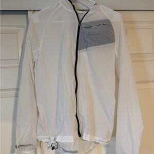 Nike Women's White and Gray Windbreaker